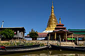 Inle Lake Myanmar. The Alodaw Pauk Pagoda, Nampan. 